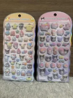 【正規品】コットンパフィーシール サンリオキャラクターズ　クロミ　マイメロ