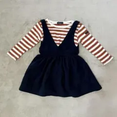 futafuta ジャンバースカート+長袖Tセット