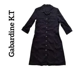 Gabardine K.T ギャバジンケーティー リネン混 シャツワンピース