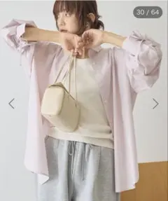 春のお値下げ! アメリカンホリック　バックギャザーリボンシャツ　Ｌサイズ