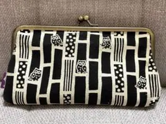 財布 がま口 ふくろう柄