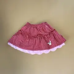 ミキハウス チエコサク リバーシブル スカート