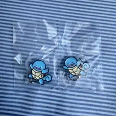 ポケモン へんしんが苦手なメタモン　ゼニガメ　めじるしアクセサリー 2個セット