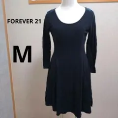 FOREVER 21 ブラック 長袖ワンピース M