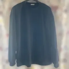 ブラック クルーネック スウェット