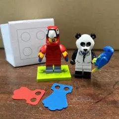 LEGO ミニフィグ オウム　シリーズ28 スライム　フィギュア　希少　パンダ