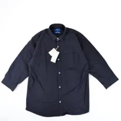 未使用✨️BEAMS シャツ 七分袖 メンズ ネイビー XLサイズ