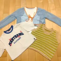 最終値下げ★キッズ　150 女の子　Tシャツ　サマーニット　ショート丈　半袖