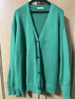 Rafraaf グリーン カーディガン 長袖Lサイズ