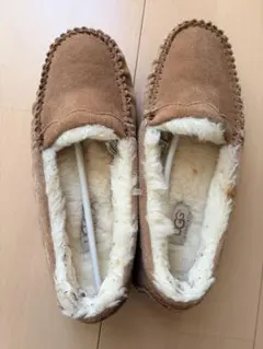 UGG モカシン シューズ ボア ブラウン レディース 古着