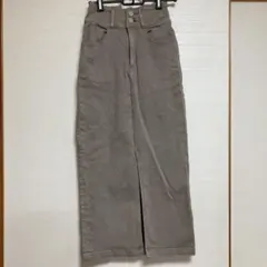 AZUL by MOUSSY ベージュ　タイトスカート　スリット　ひざ丈スカート