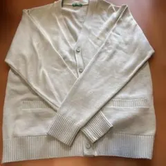 水色Vネック カーディガン