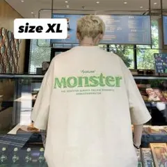 メンズ　Tシャツ　半袖　夏服 オーバーサイズ　バックプリント　ストリート