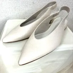 美品⭐️LE TALON ポインテッドUカットスリングバック24cm