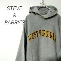 【STEVE&BARRY′S】古着 メンズパーカー グレー S リバースウィーブ