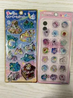 ウォーターinシール ほっぺちゃん　おはじきシール ２枚セット