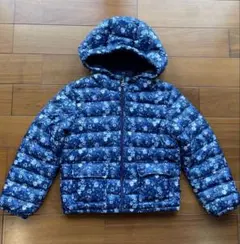 ポロラルフローレン キッズ ダウンジャケット 花柄 ブルー 130cm