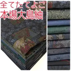【TAMA屋】全て正絹 全て本場大島紬 マルキ まとめ売り10点TM2210