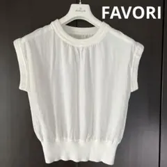 FAVORI半袖ブラウス ホワイトのサムネイル