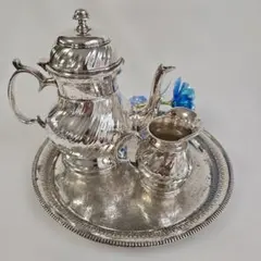 1930-60年代 インドネシア ヨギャシルバー ティー／コーヒーセット