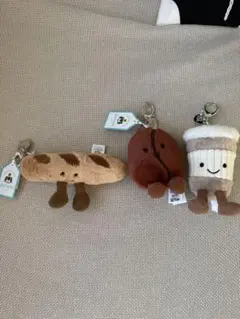 Jellycat /coffee bean/drink cup/baguette
