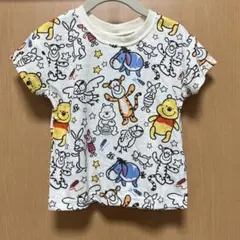 くまのプーさん 総柄Tシャツ 95cmのサムネイル