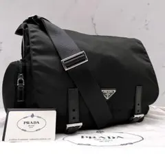 ✨Gカード付き・レア極美品✨プラダ　ショルダーバッグ　サイドポケット　ブラック
