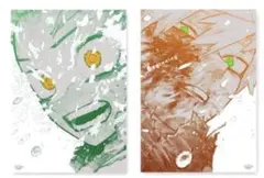 僕のヒーローアカデミア　原画展　A2アートポスター2枚セット　ヒロアカ原画展