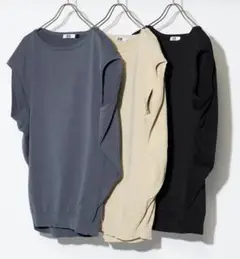UNIQLO U ノースリーブニット XL ブラック コクーンセーター