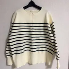 ハーフニットジッププルオーバー未使用品