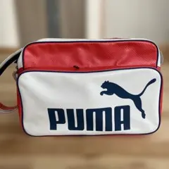 PUMA ショルダーバッグ ホワイト/レッド.スポンサーバッグ