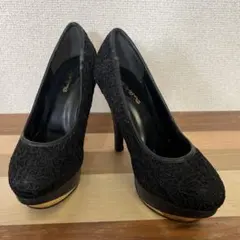 Diable baiser ブラックプラットフォームヒール　24.5㎝のサムネイル