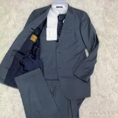 【極美品✨】Paul Stuart セットアップ 背抜き 薄手 無地 グレーのサムネイル