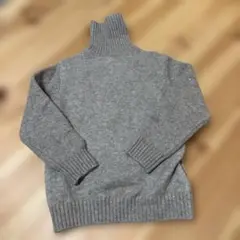 ZARA size7 122cm チャコール タートルネックセーター