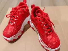 コスプレ　厚底靴、赤い靴　24cw