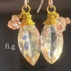 天然石♡ピンクアメジストのフルーツバスケットピアス14kgf - メルカリ