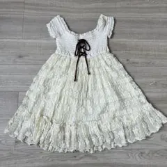 【美品】リズリサ LIZLISA ワンピース フリル 刺繍　y2k