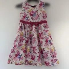 花柄 ノースリーブワンピース