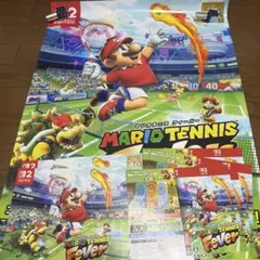 マリオテニス　フィーバー　ポスター　販促　告知　POP