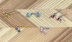 77 ハンドメイド　リカちゃん用ビーズのピアス5点セット