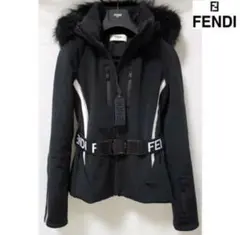 【完売品】FENDI アウタージャケット バックロゴ・ウエストベルトファー付き