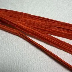 【正絹】帯締め 平組 鮮やか オレンジ 赤橙 和装小物 着物 振袖 成人式