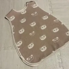 hugmamu パンダ柄 スリーパー ベージュ