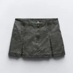 ZARA ワックスフィニッシュスコート　ミディアムグレー