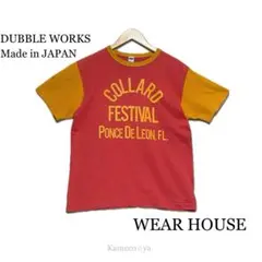 WEARHOUSEウェアハウスDubbleworksバイカラーTee M 日本製のサムネイル