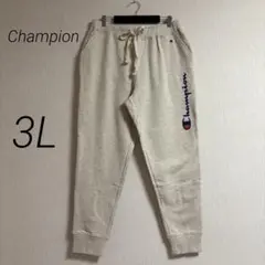 新品❣️Champion ロゴスウェットパンツ 3L テーパードシルエット リブ