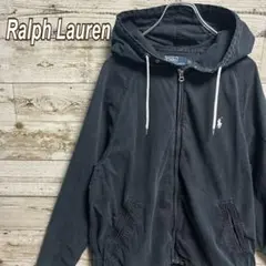 163【人気Lサイズ】ラルフローレン☆ワンポイント刺繍ロゴジップアップパーカー