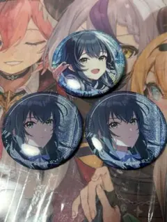 学園アイドルマスター　月村手毬 雨上がりのアイリス 缶バッジ 3個セット