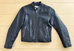 HARE ブラック シングルライダースジャケット