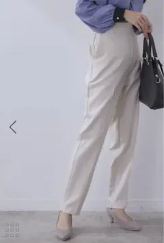 vis-à-vis  すっきりハイウエストテーパードパンツ